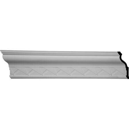 Ekena Millwork SAMPLE - 9 1/8"H x 3 3/4"P x 9 7/8"F x 12"L, (4" Repeat), Woodruff Crown Moulding SAMPLE-MLD09X03X09WF